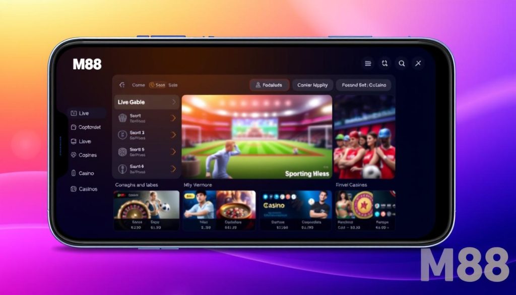 giao diện responsive m88 mobile