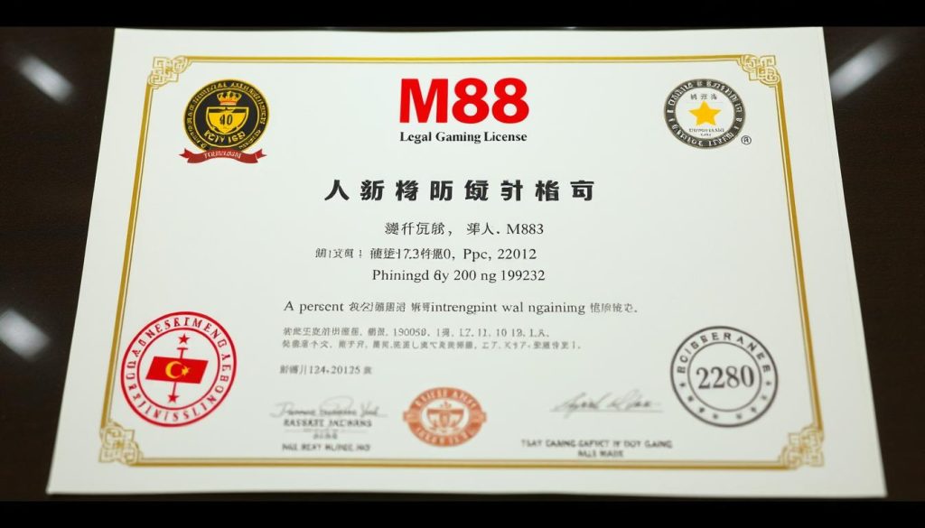 giấy phép M88